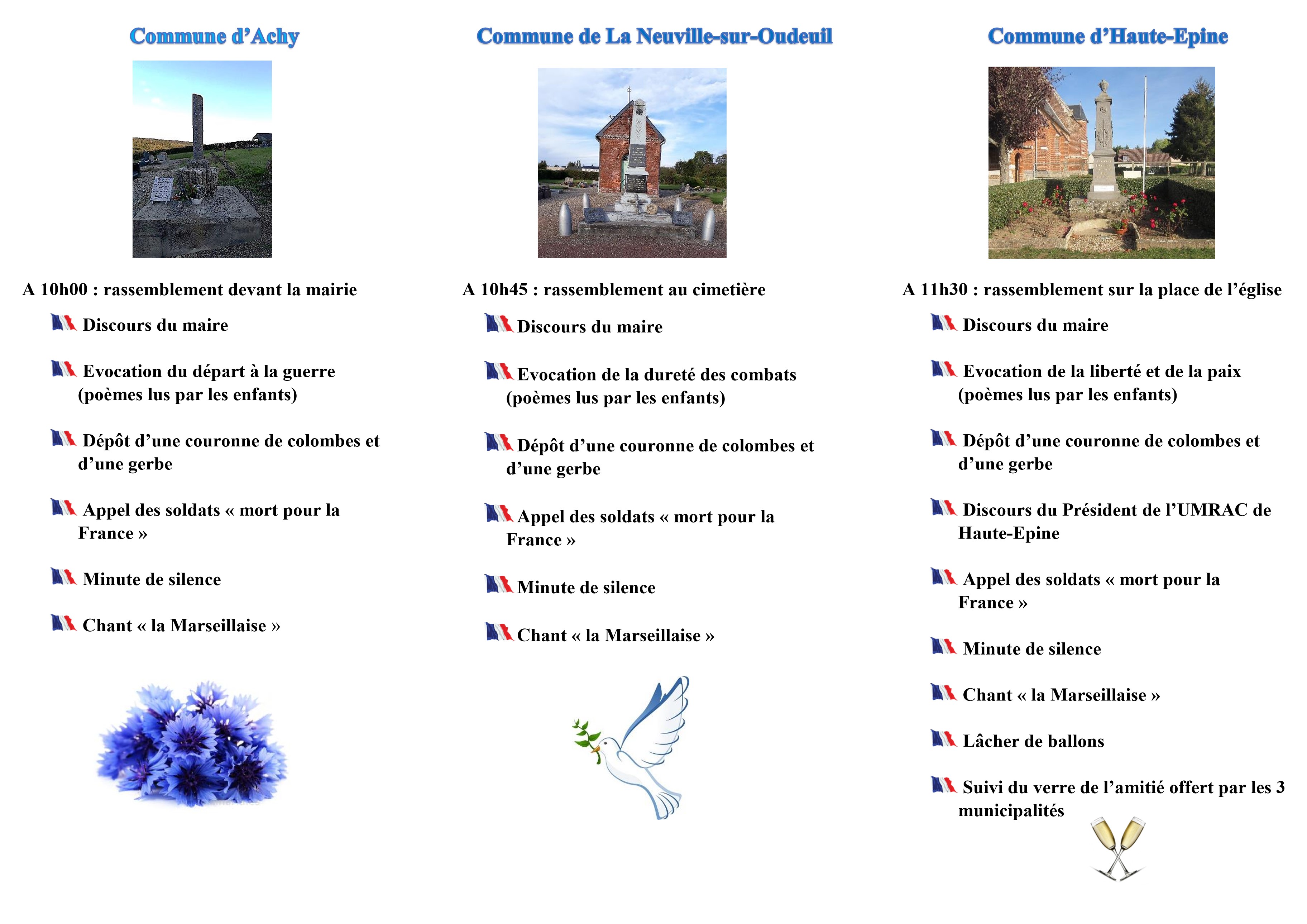 Triptique 11 novembre 1