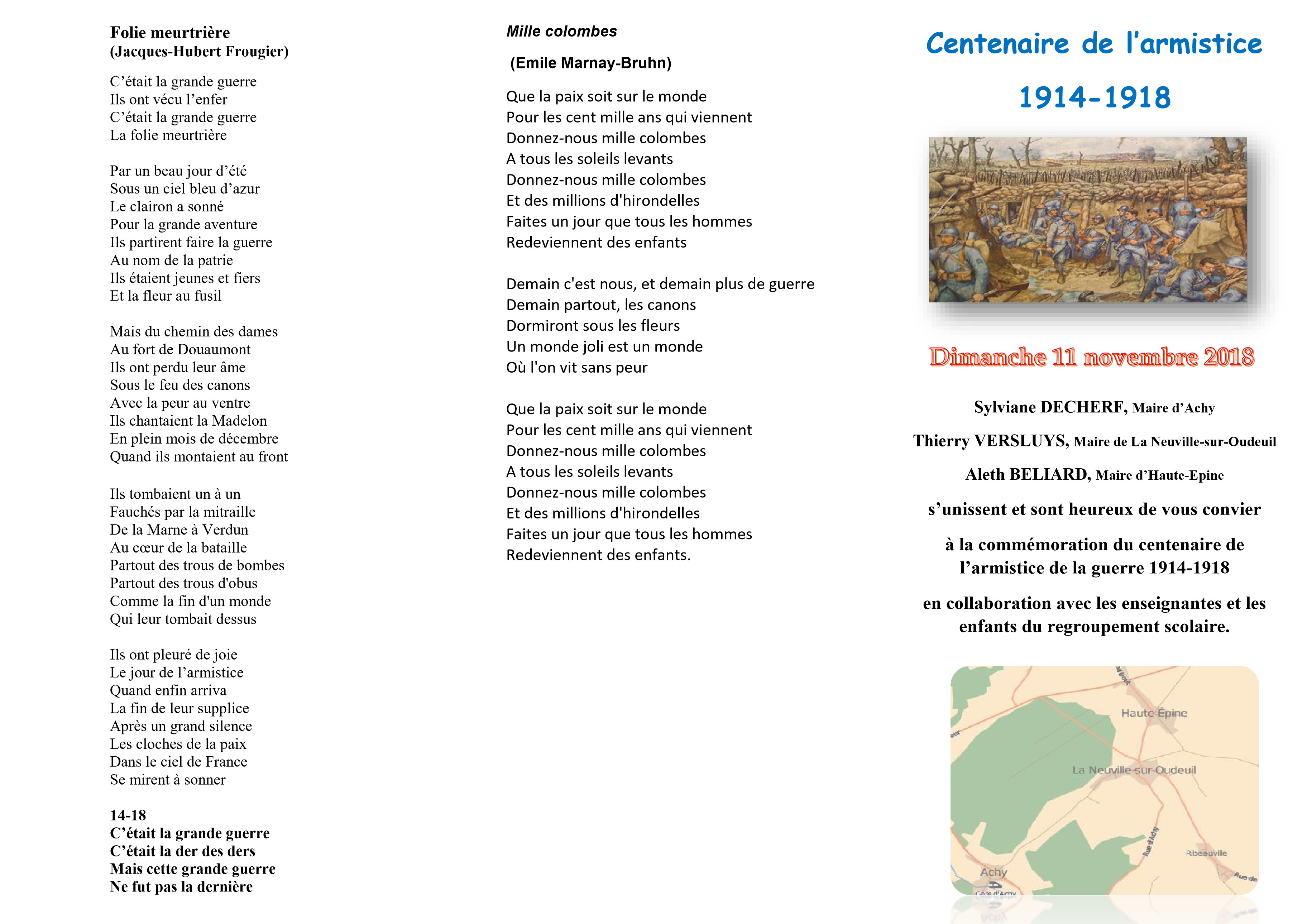 Triptique 11 novembre 2